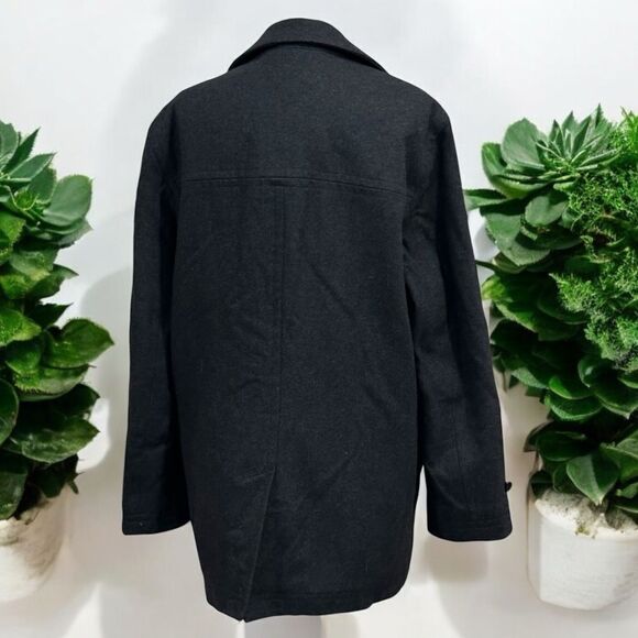 LONDON FOG Men’s Wool Blend Classic Single Breasted Coat in the Size Medium - Picture 4 of 16